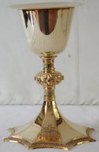 Solid Sterling silver Gothic Chalice